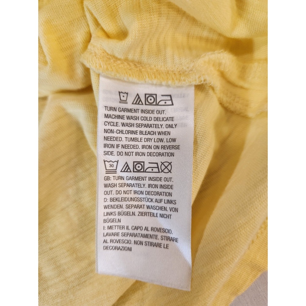 Quacker Factory Women's Yellow Blue Floral Embroidered Rhinestones Top Size L - Picture 12 of 13